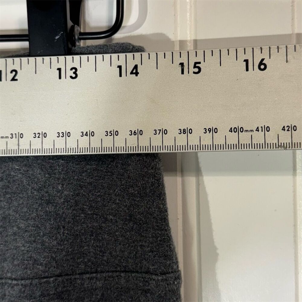 Pact Organic Cotton Wide Leg Lounge Pants M Gray Sustainable Soft Knit Slit Hem - Picture 3 of 4